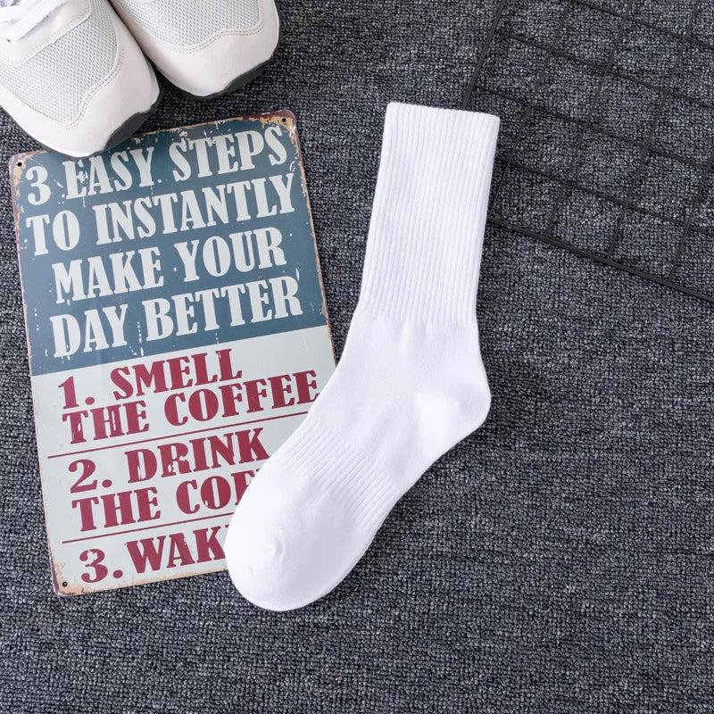 5pairs 2026 NO MOQ Custom Embroidered Mens Crew Unisex Basketball Sport Cotton Logo Socks Men With Logo